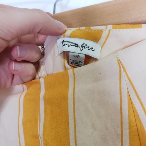 Love, fire vertical stripe high waist shorts - Picture 5 of 5